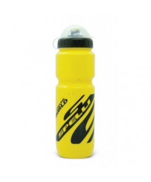 Фляга для велосипеда и спорта Spelli 800 мл. с защитной крышкой (желтая)
