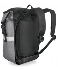 Боковая велосипедная сумка на багажник рюкзак 2 в 1 Crivit IAN339874_1910 20л Черный с серым