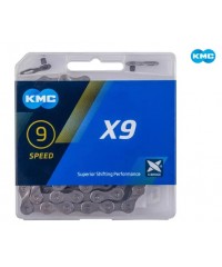 Ланцюг KMC X9 116 ланок на 9 швидкостей