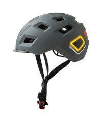 Шлем немецкий e-bike BIKEMATE поворотники Usb стоп 